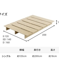 ベッドフレーム　シングルサイズの画像