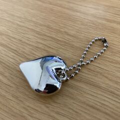 ★ハート型★ペンダント/チャーム/キーホルダー/アクセサリー★シルバー★用途色々★の画像