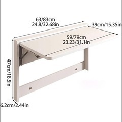 壁掛けデスク 折りたたみ　未使用品の画像