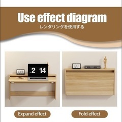 壁掛けデスク 折りたたみ　未使用品の画像
