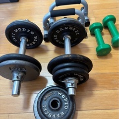 ダンベルやベンチなど、の画像
