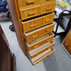 【リサイクルショップどりーむ天保山店】NO.5131　ラタンチェスト　写真参照🎵　美品ですよ～🎵の画像