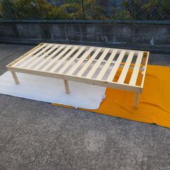 髙さ調整可能　すのこベッド　シングルベッド　フレーム　★在庫処分特価★店頭販売優先★ ★当日お持ち帰り限定★※お取り置きはできません。の画像
