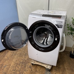 R353 ☀️ 【訳あり】HITACHI ドラム式洗濯乾燥機 (洗濯：11.0㎏ 乾燥：6.0㎏) 19年製 BD-SX110CL ⭐ 動作確認済 ⭐ クリーニング済の画像