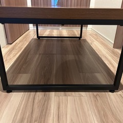 ニトリ　ローテーブル　木目調の画像