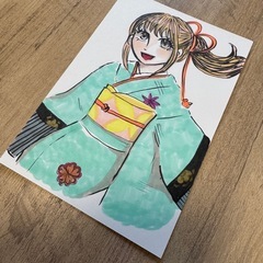 オリジナル画伯ポストカードの画像