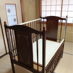 木製ベビーベッド(ﾟ∀ﾟ)の画像