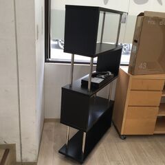 ★リユースのサカイ横浜南店★YM1677  ディスプレイラック ブラック W80×D30×H152 クリーニング済みの画像