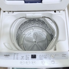 アクアAQW-S60A(W) 　洗濯機&洗濯機ラックの画像