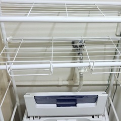 アクアAQW-S60A(W) 　洗濯機&洗濯機ラックの画像