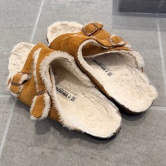 BIRKENSTOCK ビルケン　チューリッヒ サンダル ボア　茶色　ブラウンの画像