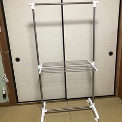 洗濯物　干し　室内用　タオル掛け付き
