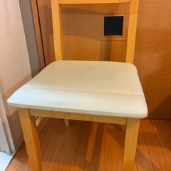 木製ダイニングチェア ナチュラルウッド　2脚セットの画像