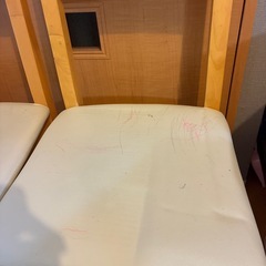 木製ダイニングチェア ナチュラルウッド　2脚セットの画像