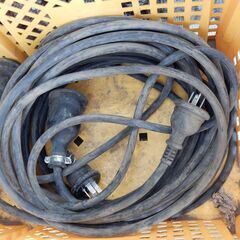 200V　防雨型（防水）延長コード　約5ｍ×1　約10ｍ×1　セット　【引き取り限定】の画像