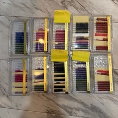 カラーエクステ　まつ毛の画像