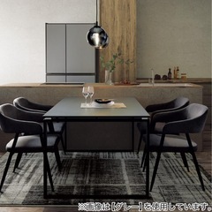 【美品】ニトリ　肘付きダイニングチェアの画像