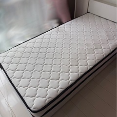 RASIK 引き出し収納付きベッド 『Serest セレスト』 ホワイト マットレス付きの画像