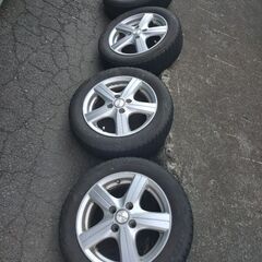 🔶そろそろ季節に🔶アルミはまあまあ美品！155.65.14ブリジストン！スタッドレスの画像