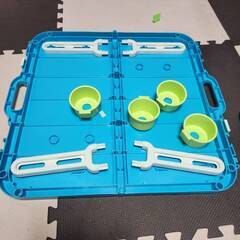 全部で500円　公園デビューセット　オールドネイビー　帽子２点　折りたたみ机　Asics縄の縄跳びの画像