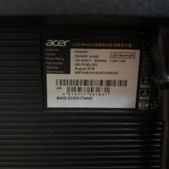 acer 24インチ　ディスプレイ の画像