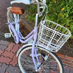 【中古】子ども自転車 24インチ　変速ありの画像