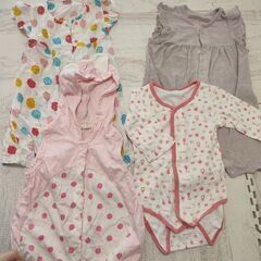 ロンパースサイズ60〜80/14点の画像