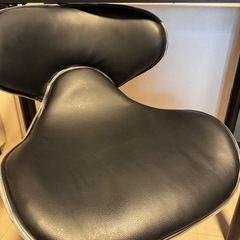 ハイテーブル &  ハイチェアセット　黒（ブラック）の画像