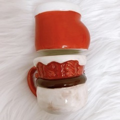 サンタクロース＆クリスマスブーツ☆陶器の入れ物☆インテリア小物☆ディスプレイ☆2個セット＋オマケの画像