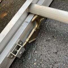  二連ハシゴ　7ｍ　ピカ　2連はしご　エックス　EX-70　アルミ製　中古品の画像