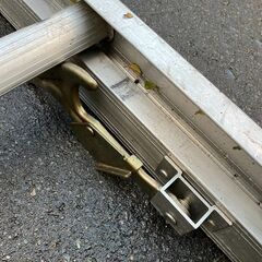  二連ハシゴ　7ｍ　ピカ　2連はしご　エックス　EX-70　アルミ製　中古品の画像