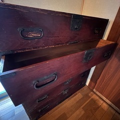 和箪笥★昭和レトロ★5段引き出し★クラシックの画像