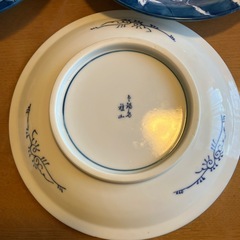 【鍋島雅山】柿柄平皿5枚セットの画像