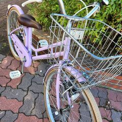 【中古】子ども自転車 24インチ　変速・オートライトなしの画像