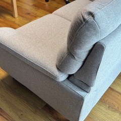 ニトリ  2人掛けソファ 布張りタイプ の画像