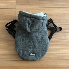 Amoor  犬用　パーカー　ハーネス　防寒着　メランジ　グレー　裏起毛の画像