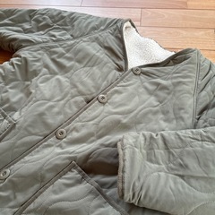 リバーシブルロングコート　アウター　レディースの画像