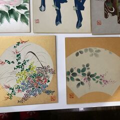 株式会社千總　絵色紙　京友禅染の摺りの技法、手摺り　7枚の画像