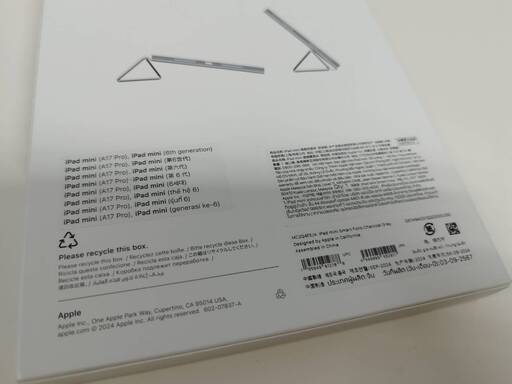 【未使用に近い】iPad mini Smart Folio/8.3インチ/チャコールグレー/純正(iPad mini A17 Pro,iPad mini 第6世代)〈MC2Q4FE/A〉