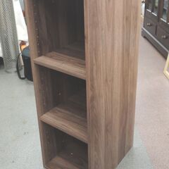 3段 収納棚 高さ88㎝ 幅30㎝ Ｎクリック カラーボックス ダークブラウン 縦・横置き可能 西岡店の画像