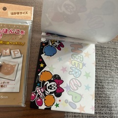 消しゴムハンコ用　とメモ用紙の画像