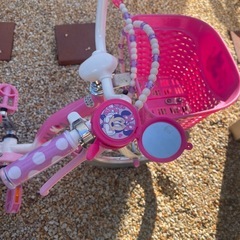 子供用自転車（ミニーマウス）の画像