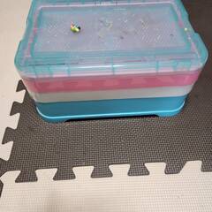 100円　アクアビーズの収納セットの画像