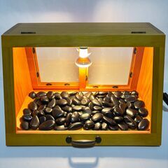 木製ホットショーケース 焼き芋保温ディスプレイケース【ナチュラル】の画像