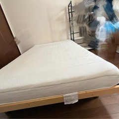 ゼミダブルベッドフレーム＋マットレス セット販売 / フレーム単体 / マットレス単体 どれでもOKSDの画像