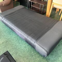 3人掛けソファーベッド 3段階リクライニング付き ブラック 札幌 東区 店頭引取歓迎の画像