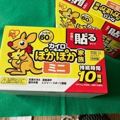 　【即お渡し可能】未開封　アイリス　貼るカイロ　60個　 ポカポカ家族ミニの画像