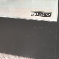 壁掛けミラー 全身鏡 大型 高179㎝ 幅59㎝ OTSUKA スタンドミラー 立て掛け 姿見 木枠 ブラック 西岡店の画像