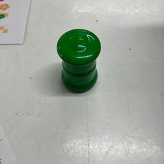 ロ2512-151 郵便ポスト型　陶器　貯金箱　キズ汚れ有りの画像