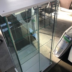 未使用　ガラスコレクションケース　訳ありの画像